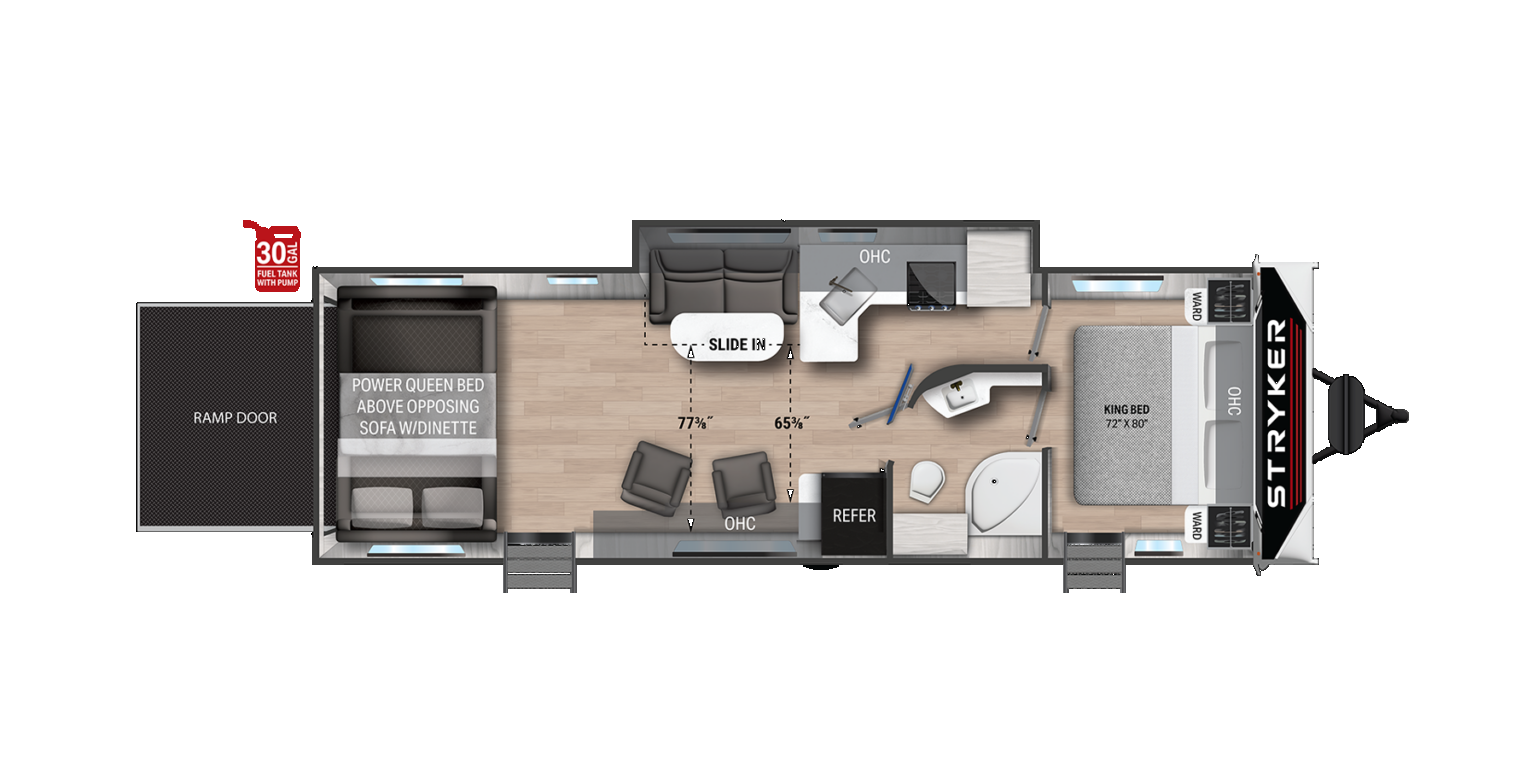 View 2025 Cruiser RV Stryker ST2916 complete specs and manufacturer brochures