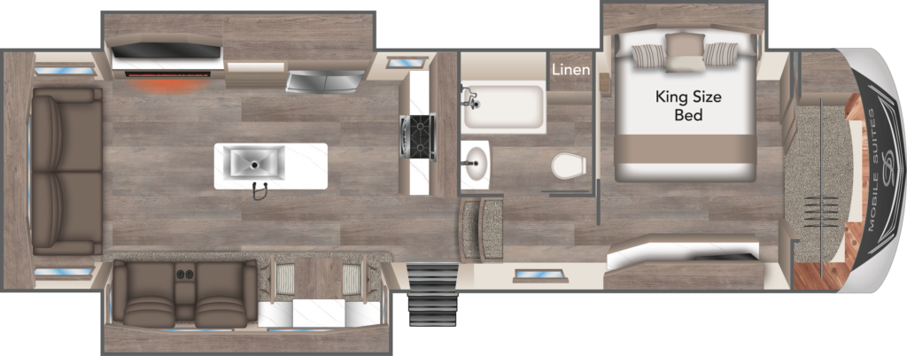 View 2025 DRV Mobile Suites MS 35RLSB complete specs and manufacturer brochures