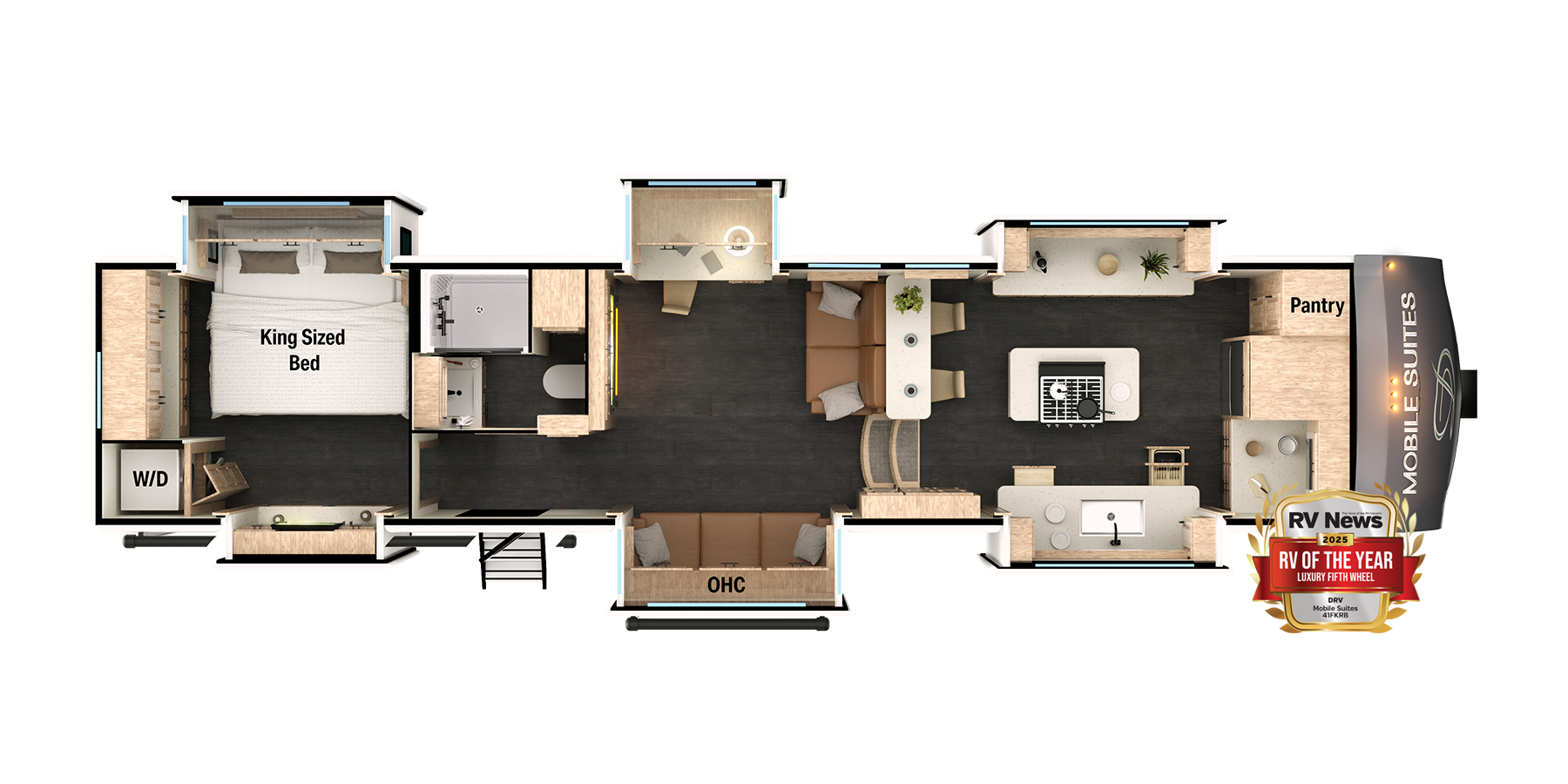 View 2025 DRV Mobile Suites MS 41FKRB complete specs and manufacturer brochures