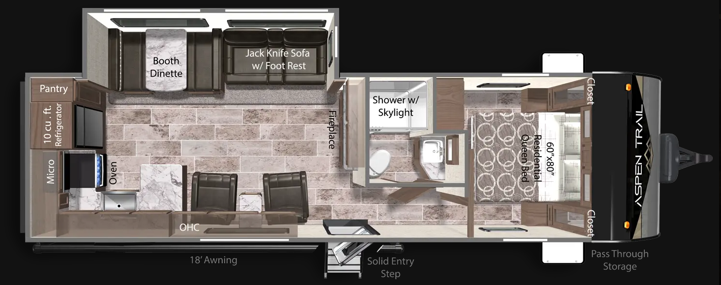 View 2025 Dutchmen Aspen Trail 2880RKS complete specs and manufacturer brochures