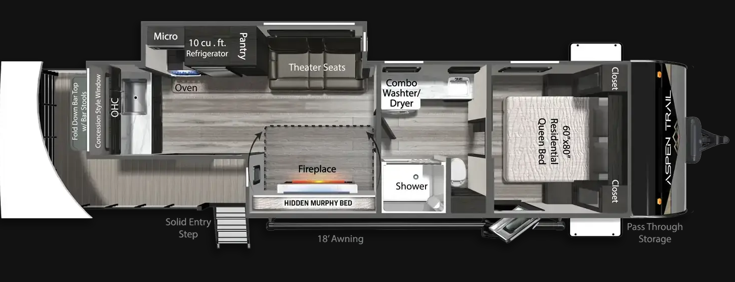 View 2025 Dutchmen Aspen Trail 3200WAP complete specs and manufacturer brochures