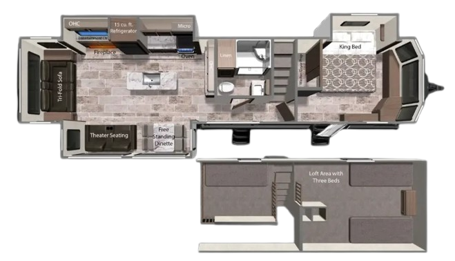 View 2025 Dutchmen Aspen Trail 391LOFT complete specs and manufacturer brochures
