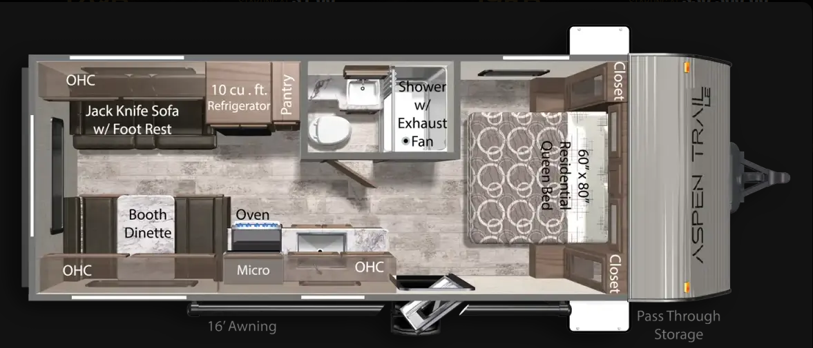 View 2025 Dutchmen Aspen Trail LE 21RD complete specs and manufacturer brochures
