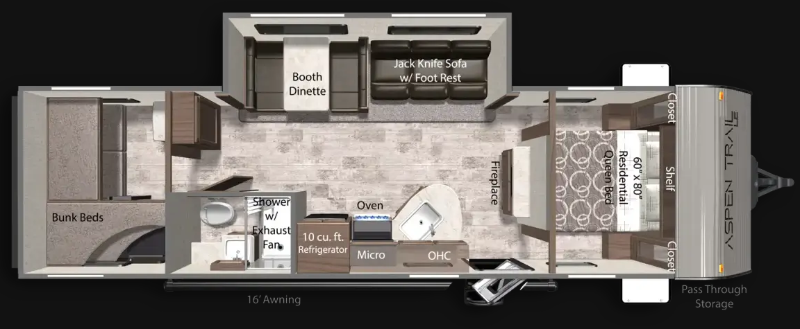 View 2025 Dutchmen Aspen Trail LE 29BH complete specs and manufacturer brochures