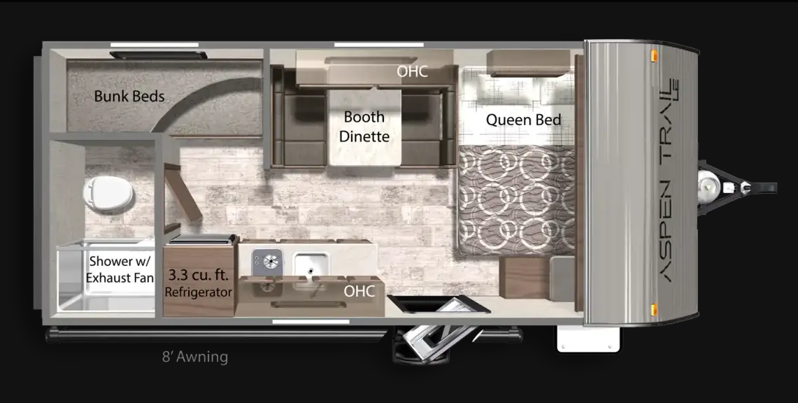 View 2025 Dutchmen Aspen Trail Mini 17BH complete specs and manufacturer brochures