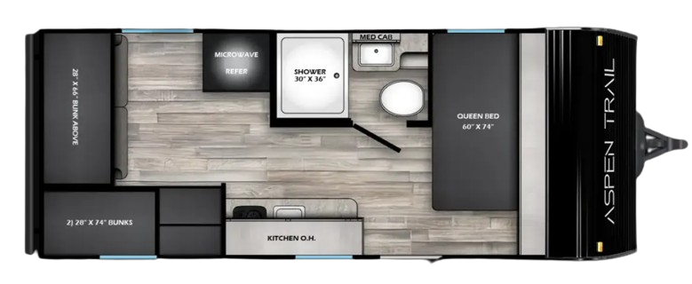 View 2025 Dutchmen Aspen Trail Mini 17QB complete specs and manufacturer brochures