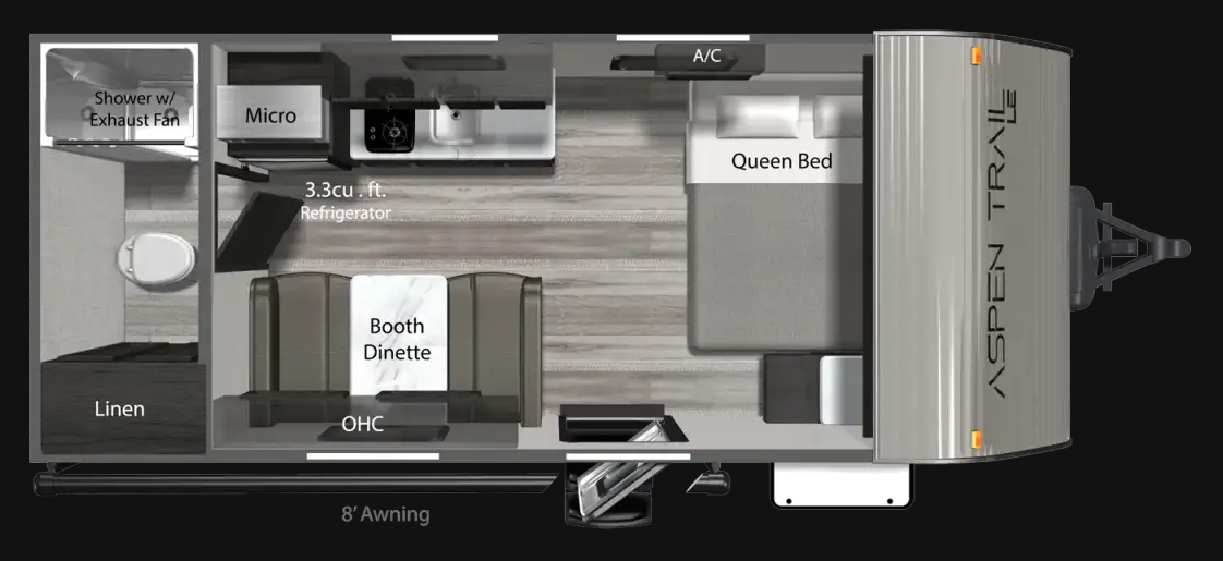 View 2025 Dutchmen Aspen Trail Mini 17RB complete specs and manufacturer brochures