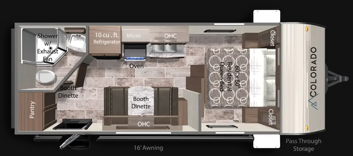 View 2025 Dutchmen Colorado 19RBC complete specs and manufacturer brochures