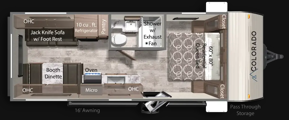View 2025 Dutchmen Colorado 21RDC complete specs and manufacturer brochures