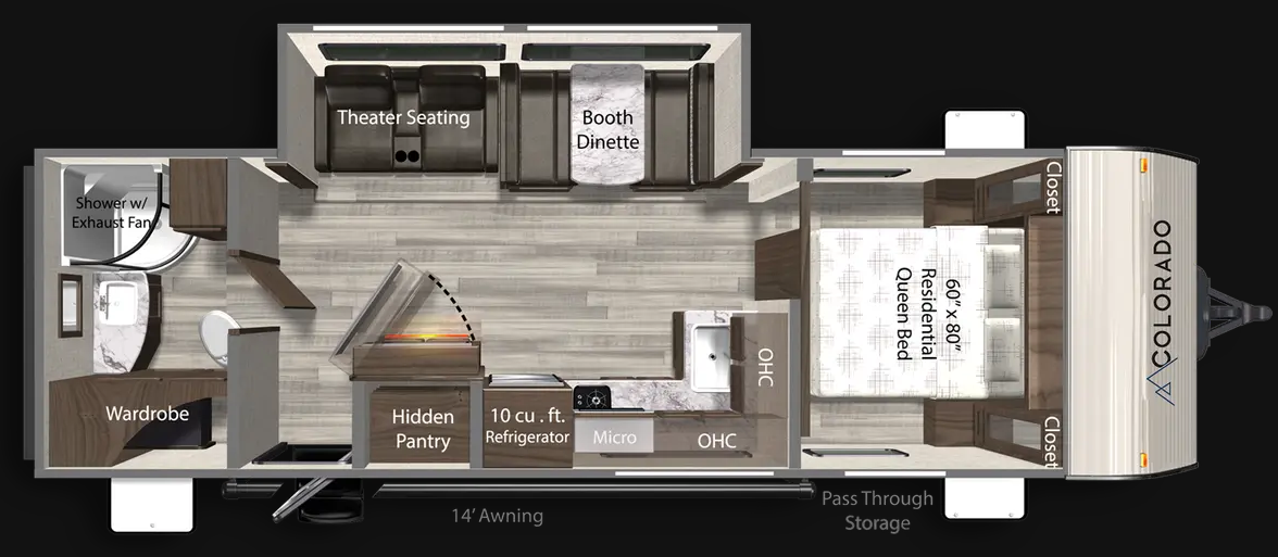 View 2025 Dutchmen Colorado 260RBC complete specs and manufacturer brochures