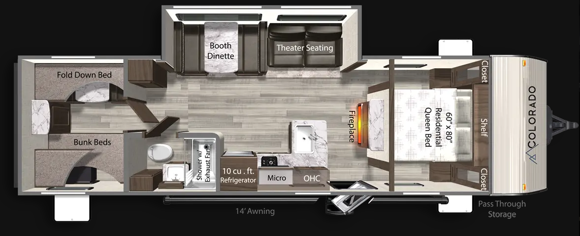 View 2025 Dutchmen Colorado 280BHC complete specs and manufacturer brochures