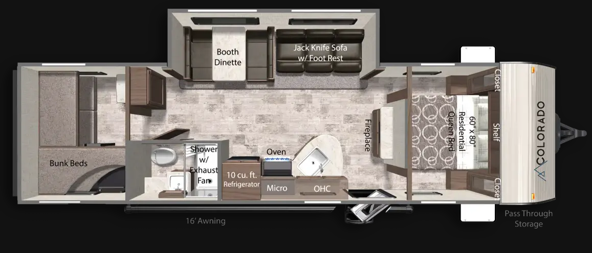 View 2025 Dutchmen Colorado 29BHC complete specs and manufacturer brochures