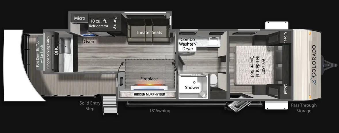 View 2025 Dutchmen Colorado 3200WAC complete specs and manufacturer brochures