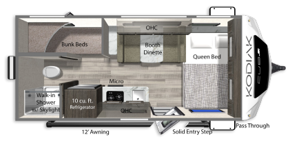 View 2025 Dutchmen Kodiak Cub 162BH complete specs and manufacturer brochures