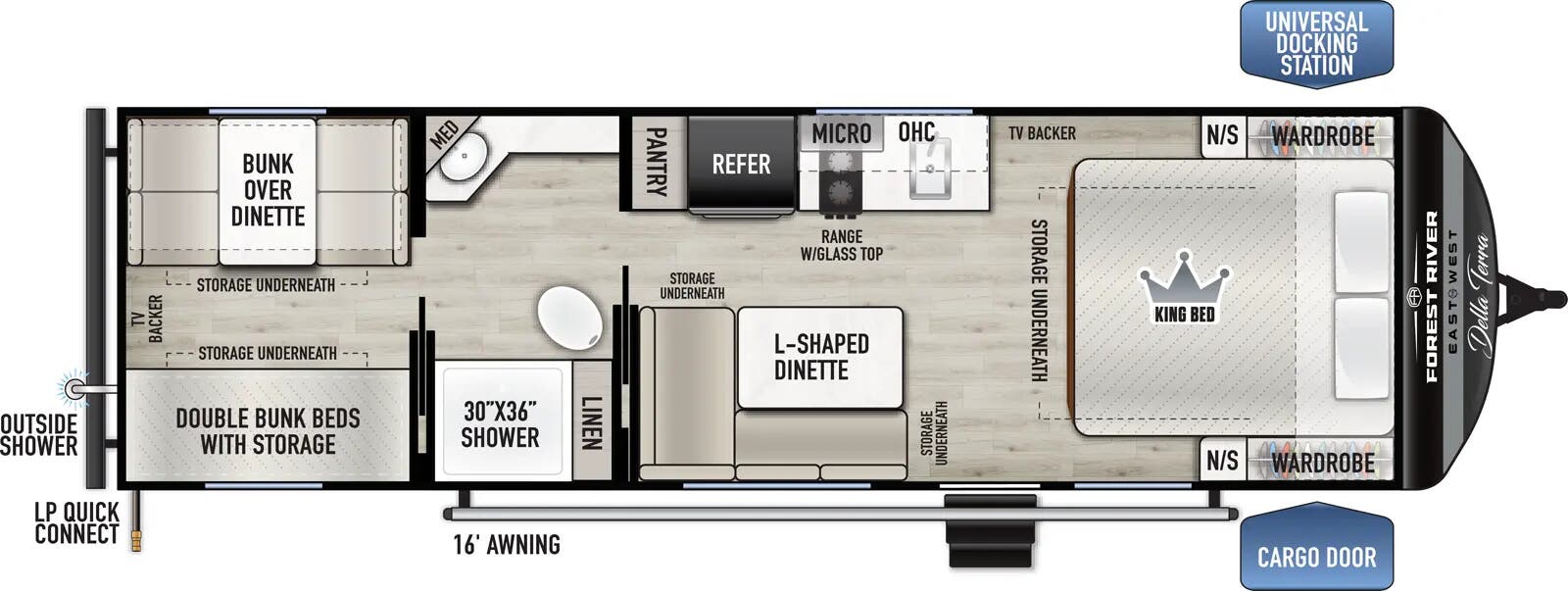 View 2025 East to West Della Terra 250QB complete specs and manufacturer brochures