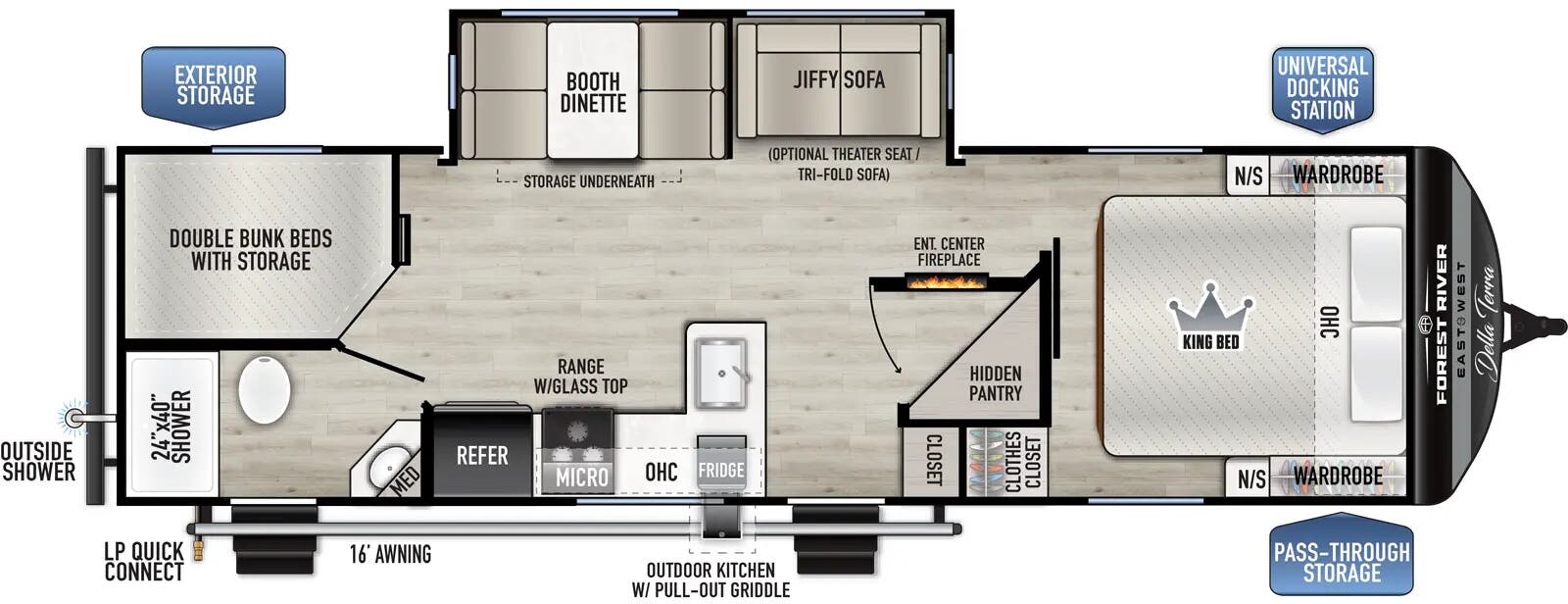 View 2025 East to West Della Terra 275BH complete specs and manufacturer brochures