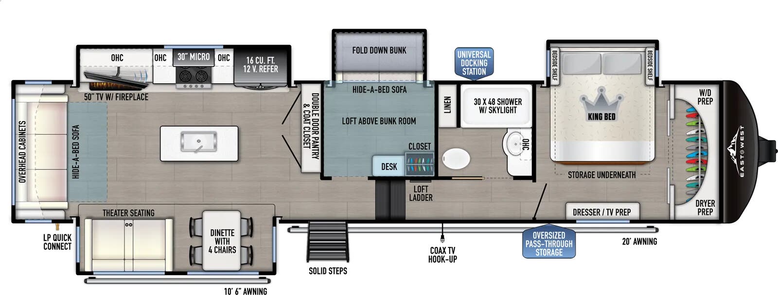 View 2025 East to West Tandara 385MB complete specs and manufacturer brochures