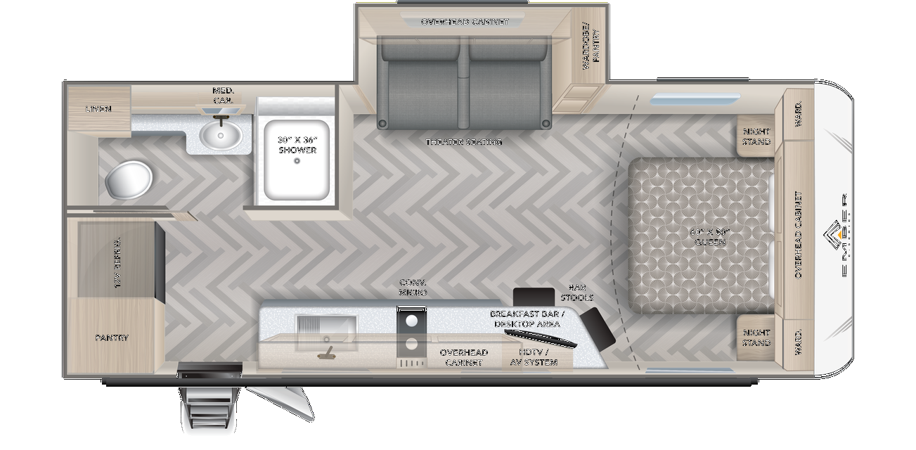 View 2025 Ember RV E-Series 21FBE complete specs and manufacturer brochures