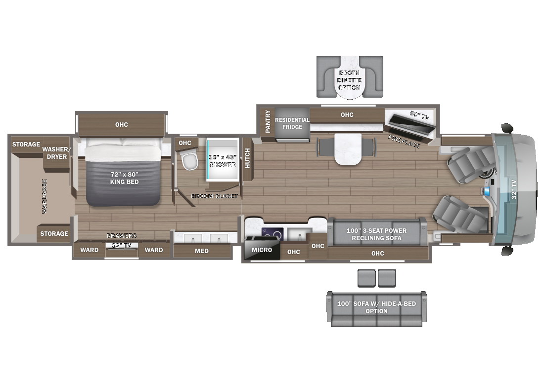 View 2025 Entegra Coach Anthem 44Z complete specs and manufacturer brochures