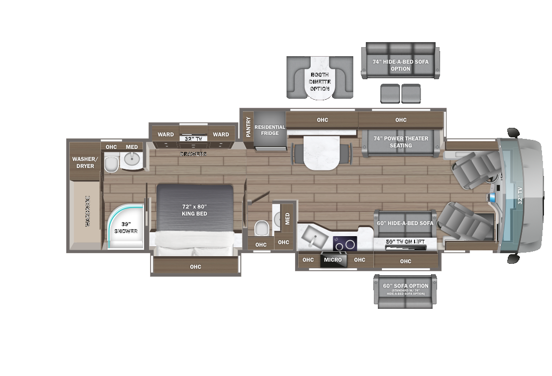 View 2025 Entegra Coach Aspire 40P complete specs and manufacturer brochures
