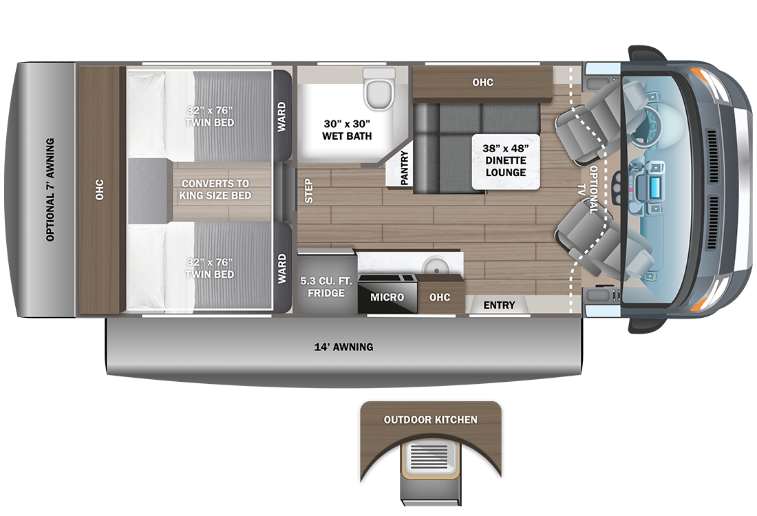 View 2025 Entegra Coach Condor 22T complete specs and manufacturer brochures