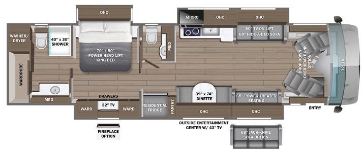 View 2025 Entegra Coach Reatta XL 40Q3 complete specs and manufacturer brochures