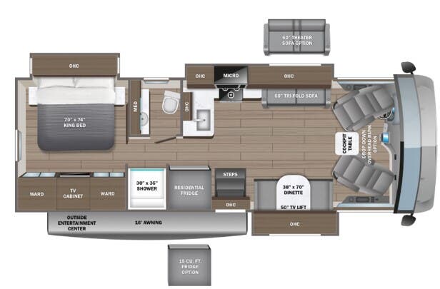 View 2025 Entegra Coach Vision XL 31UL complete specs and manufacturer brochures