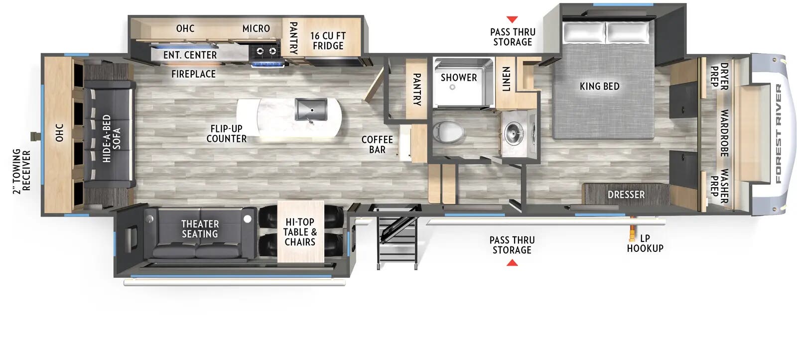 View 2025 Forest River Cardinal 32LIVE complete specs and manufacturer brochures