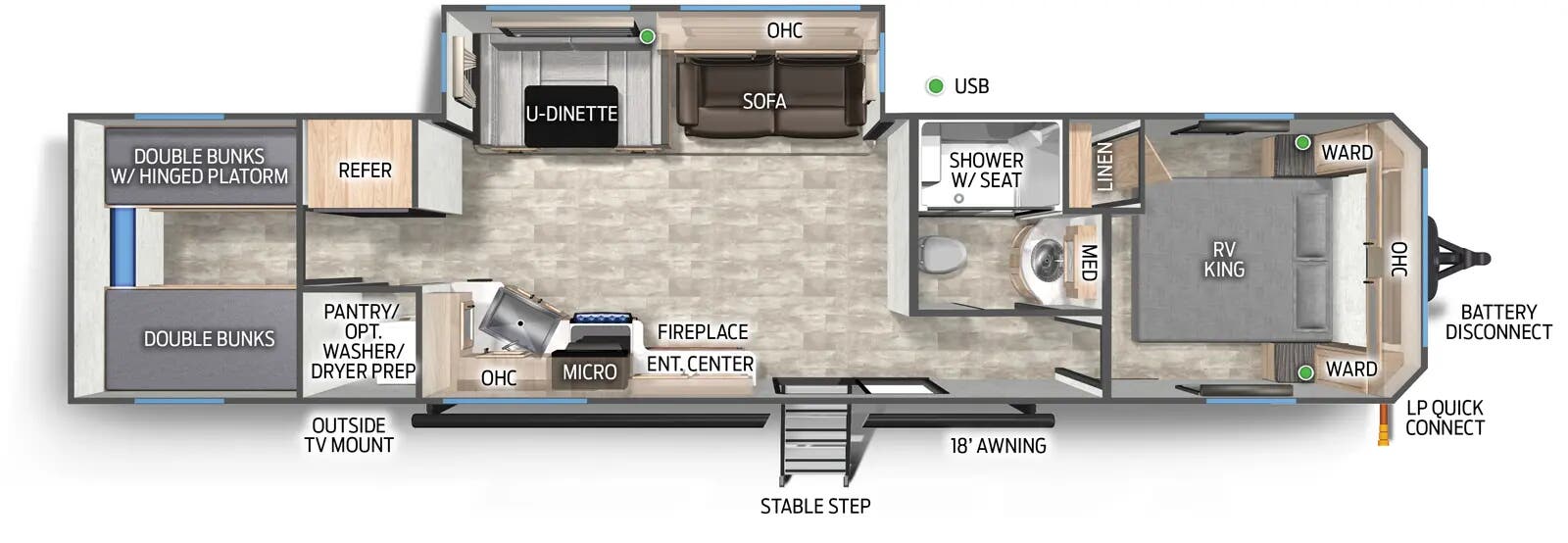 View 2025 Forest River Cherokee Timberwolf 39TN complete specs and manufacturer brochures