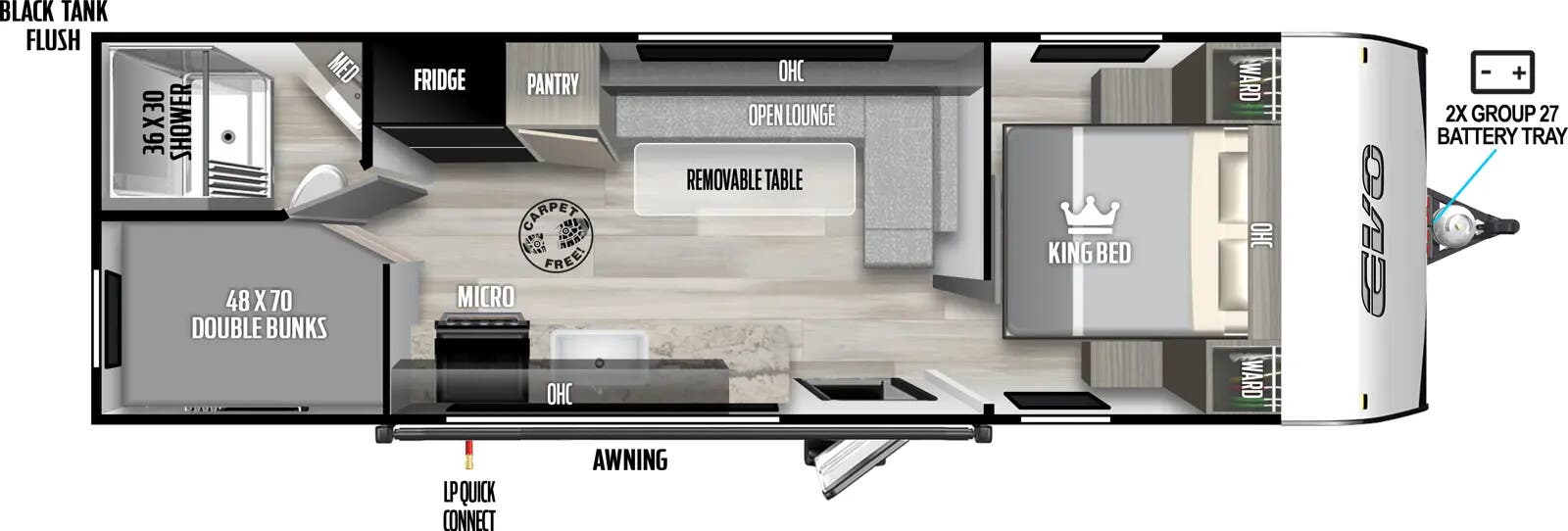 View 2025 Forest River EVO 24BH complete specs and manufacturer brochures