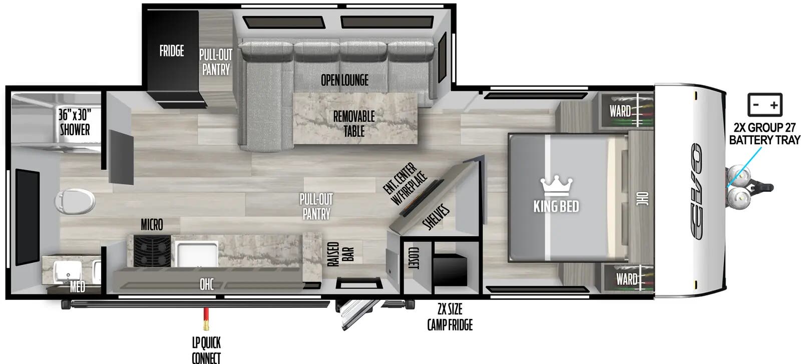 View 2025 Forest River EVO 27RB complete specs and manufacturer brochures