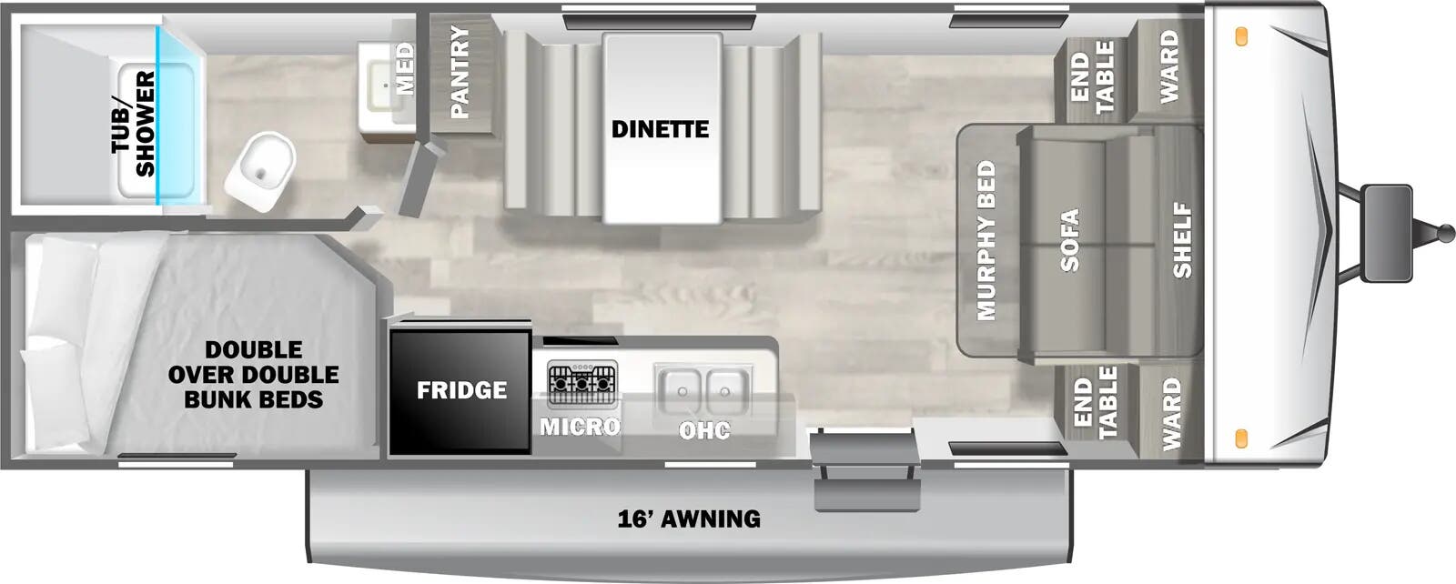 View 2025 Forest River EVO Lite 2260BHX complete specs and manufacturer brochures