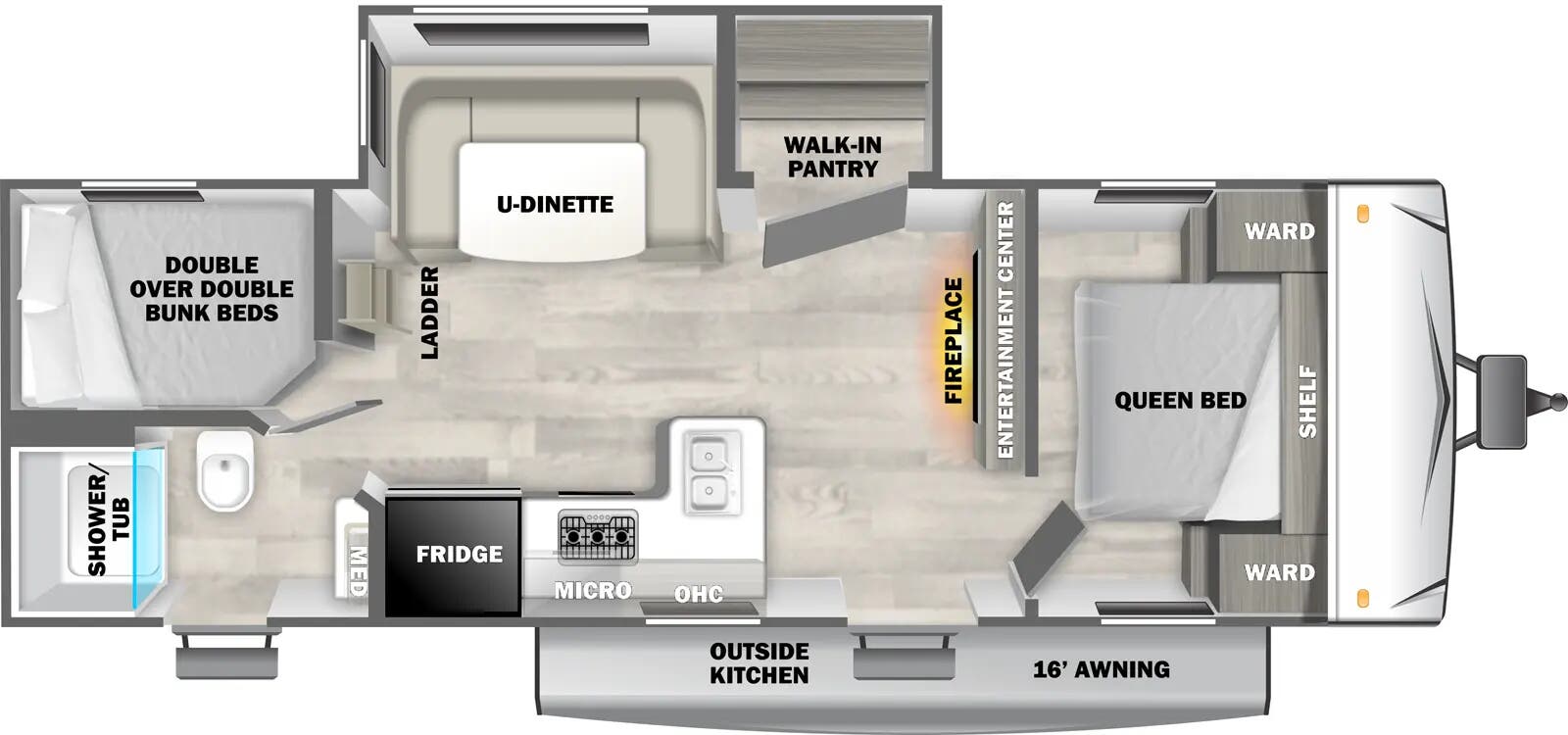 View 2025 Forest River EVO Lite 2405BHX complete specs and manufacturer brochures