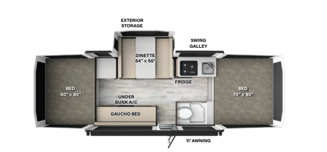 View 2025 Forest River Flagstaff MAC 231MT complete specs and manufacturer brochures