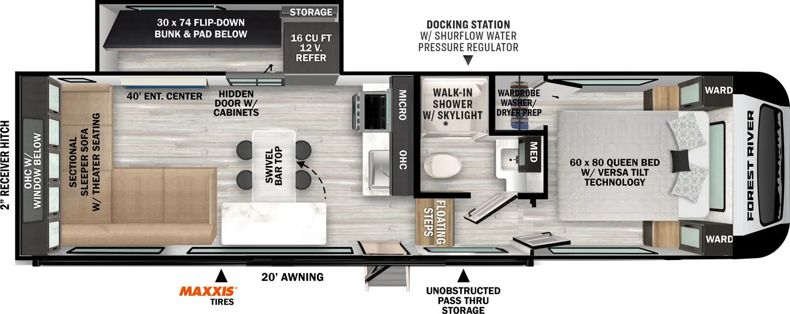 View 2025 Forest River Impression 238RL complete specs and manufacturer brochures