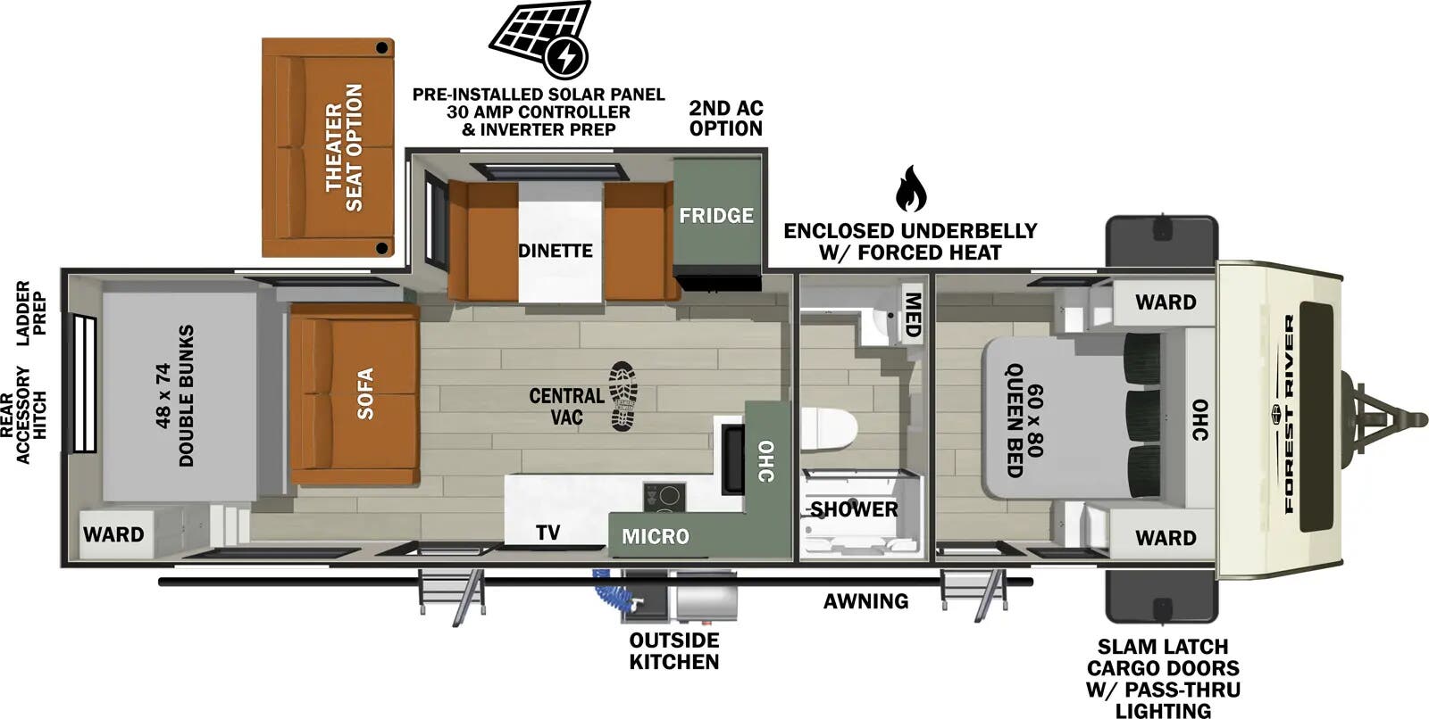 View 2025 Forest River No Boundaries NB20.9 complete specs and manufacturer brochures