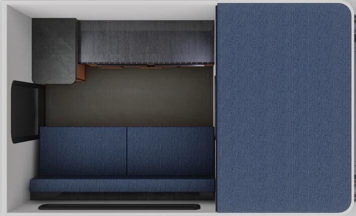 View 2025 Four Wheel Camper Fleet Base Roll Over Couch complete specs and manufacturer brochures