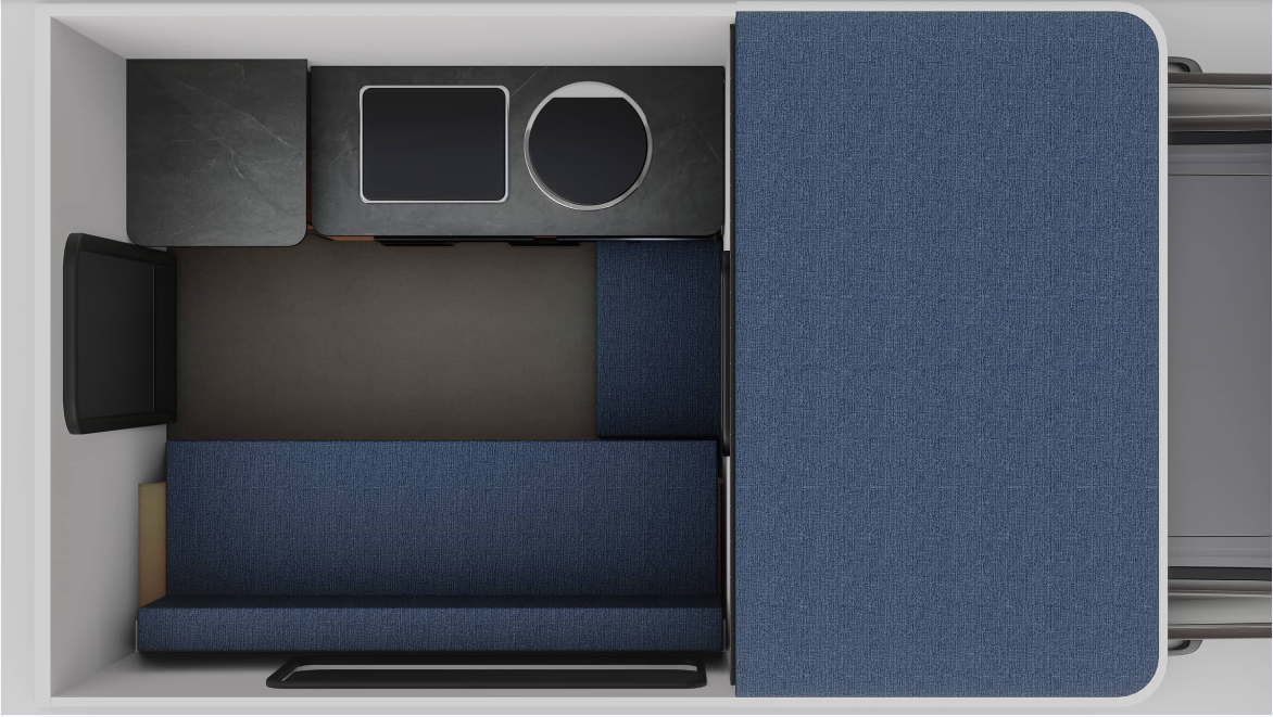 View 2025 Four Wheel Camper Hawk Roll Over Couch complete specs and manufacturer brochures