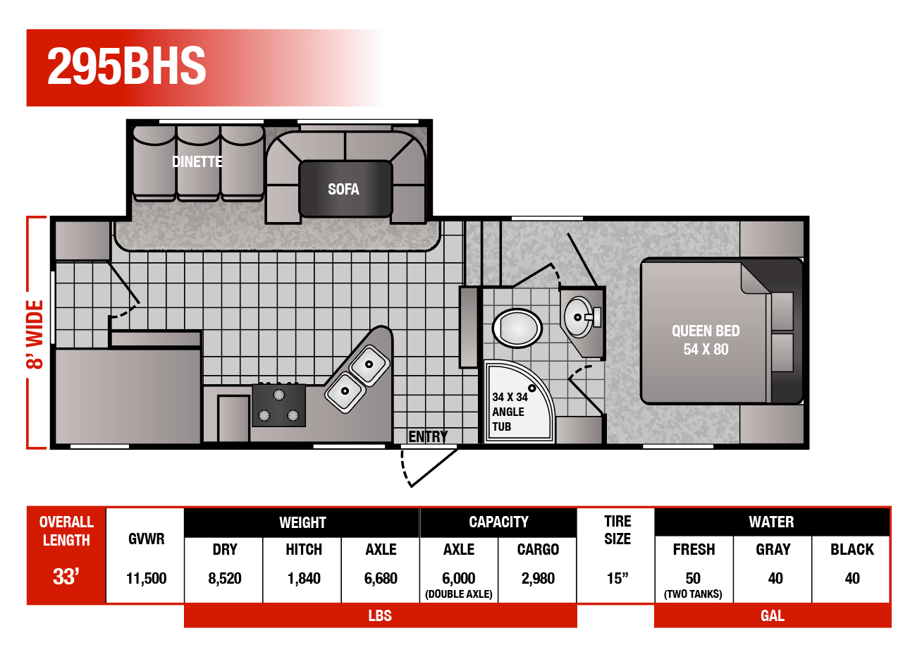View 2025 Genesis Supreme Northland 295BHS complete specs and manufacturer brochures
