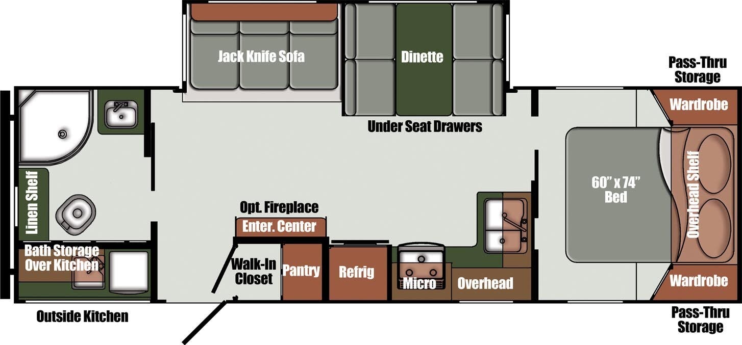 View 2025 Gulf Stream Streamlite Signature 28CRB complete specs and manufacturer brochures