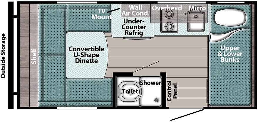 View 2025 Gulf Stream Trail Boss 140BH complete specs and manufacturer brochures