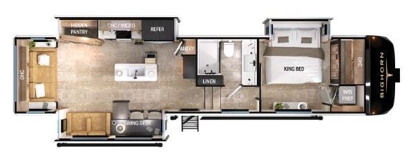 View 2025 Heartland Bighorn 331RL complete specs and manufacturer brochures