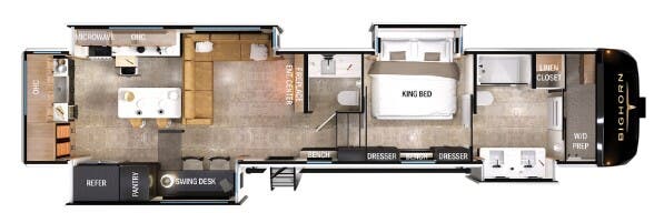 View 2025 Heartland Bighorn 391MFB complete specs and manufacturer brochures