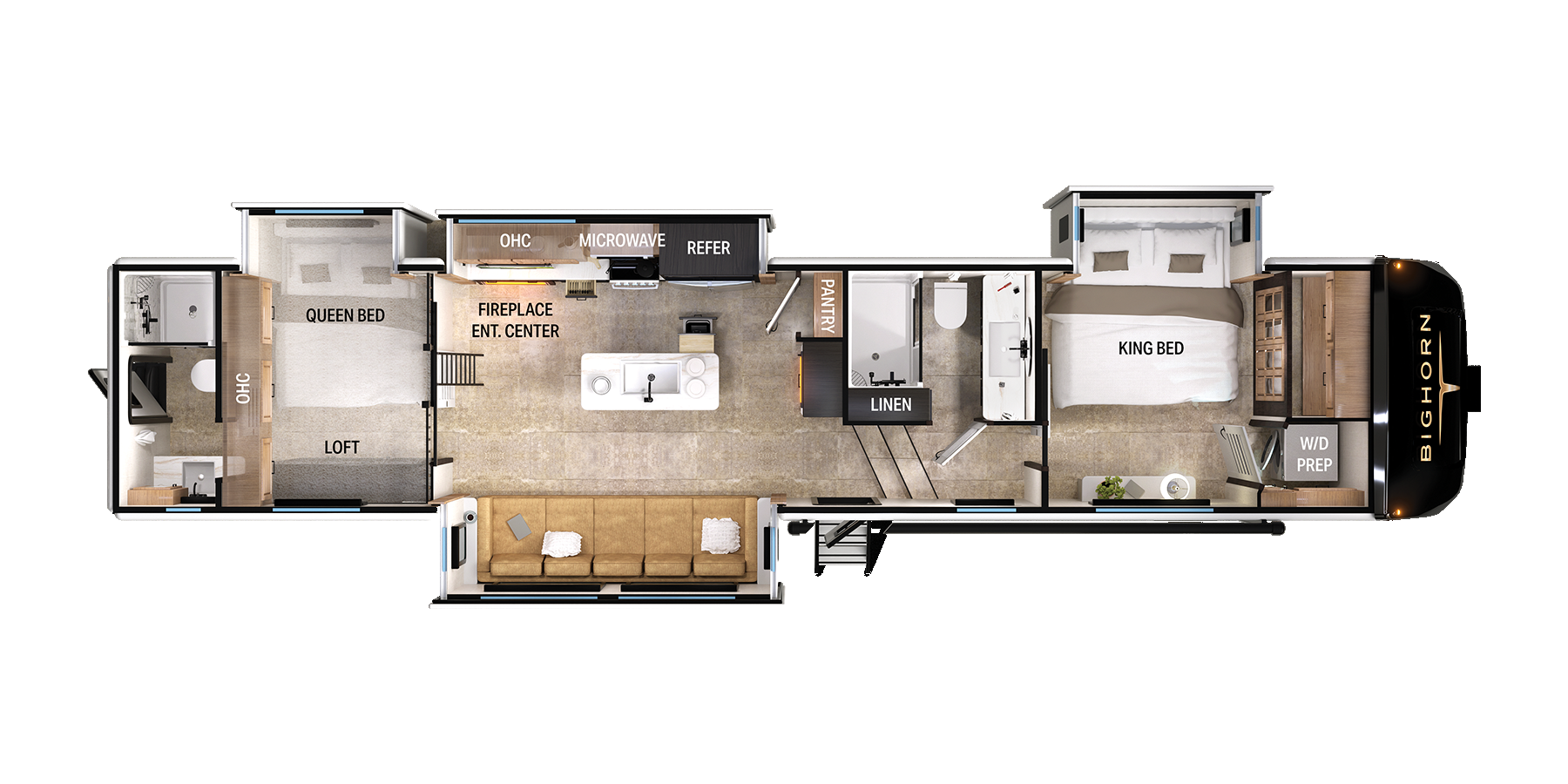 View 2025 Heartland Bighorn 392DS complete specs and manufacturer brochures