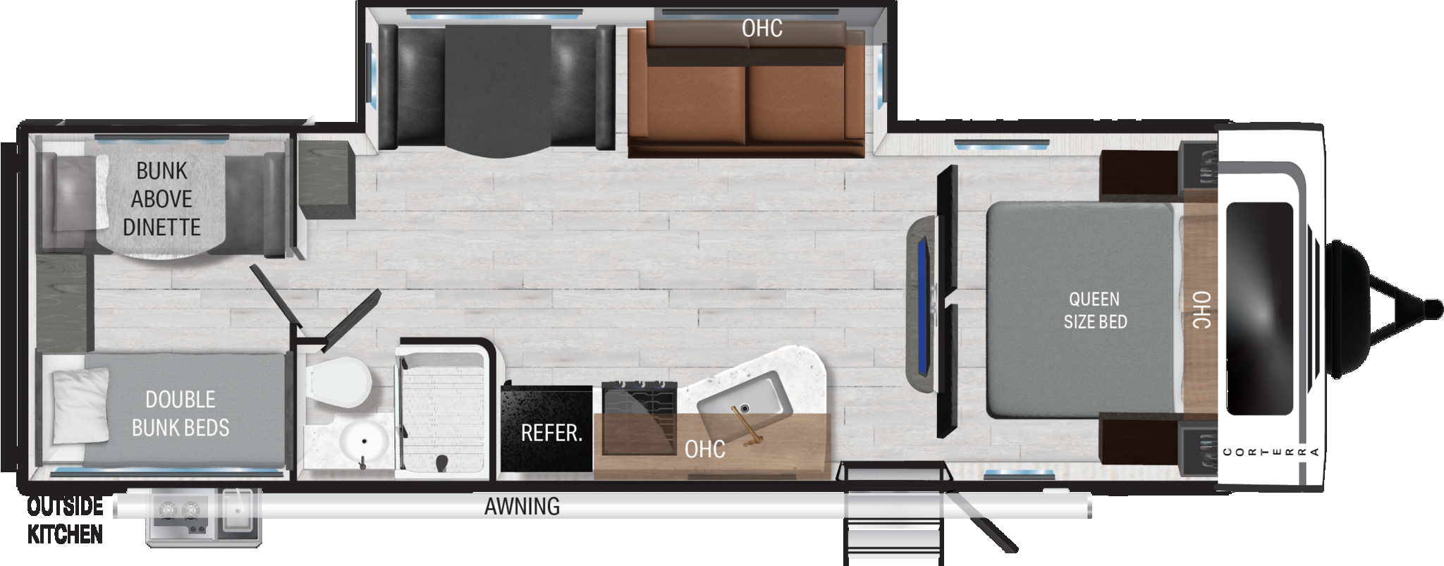 View 2025 Heartland Corterra 29.2QB complete specs and manufacturer brochures