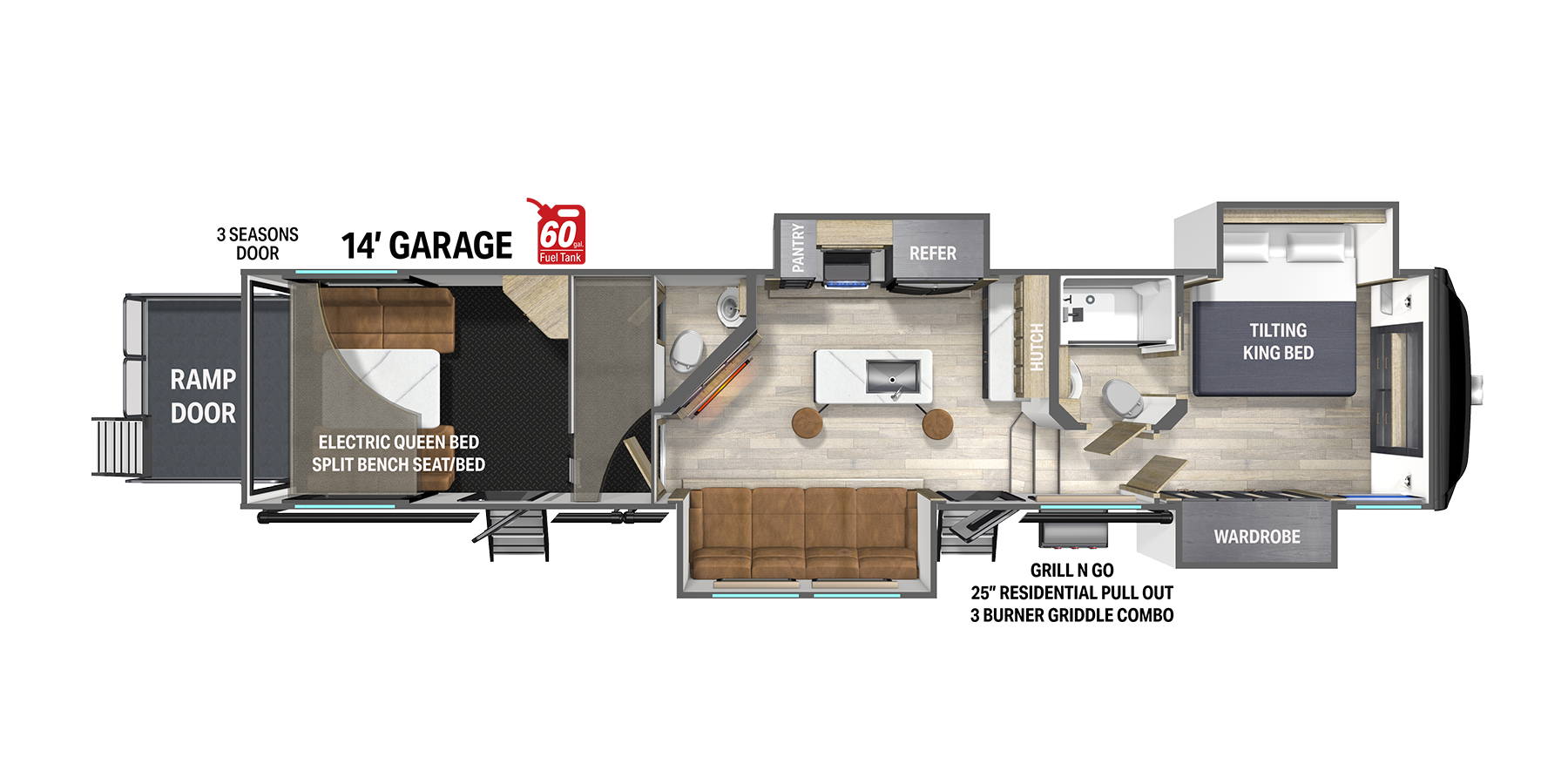 View 2025 Heartland Cyclone 3714 complete specs and manufacturer brochures