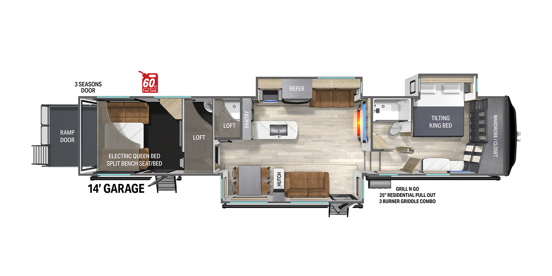 View 2025 Heartland Cyclone 4014C complete specs and manufacturer brochures