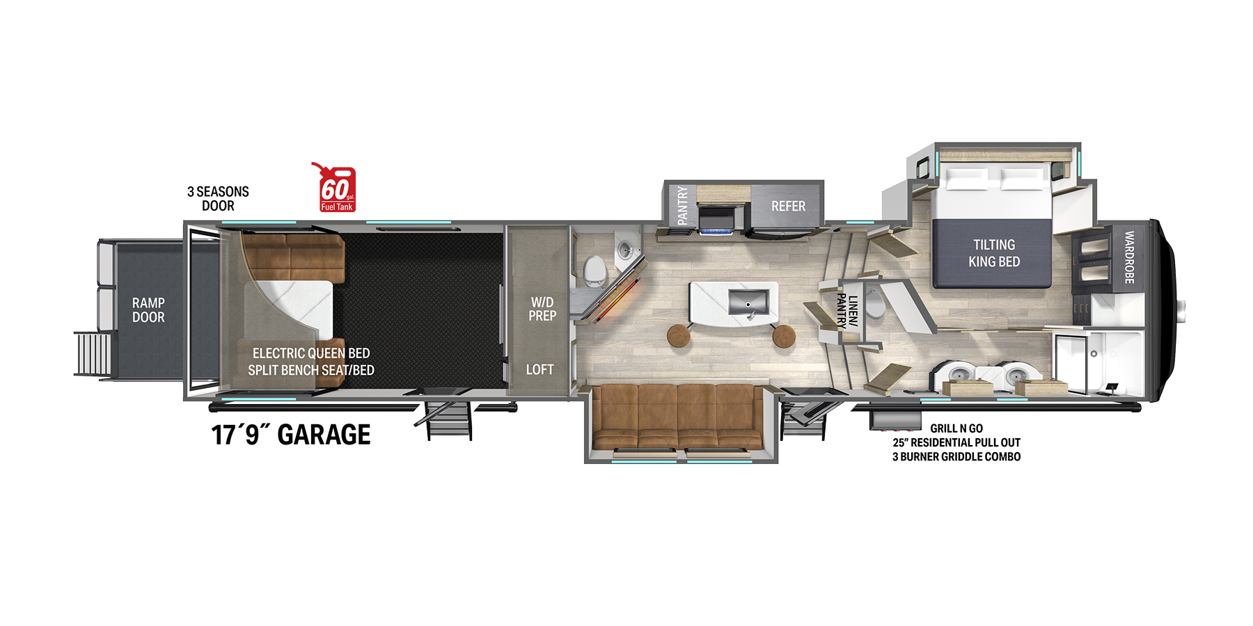 View 2025 Heartland Cyclone 4118 complete specs and manufacturer brochures