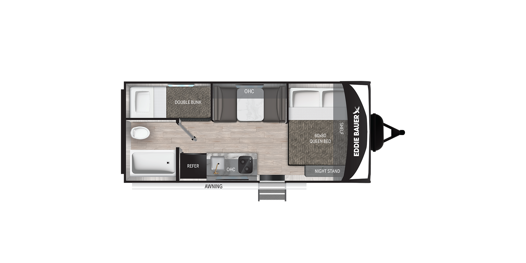 View 2025 Heartland Eddie Bauer EBL 17BHL complete specs and manufacturer brochures