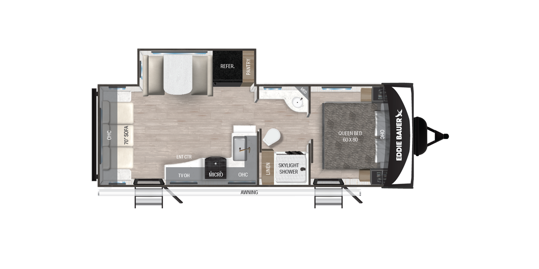 View 2025 Heartland Eddie Bauer EBL 2510RL complete specs and manufacturer brochures